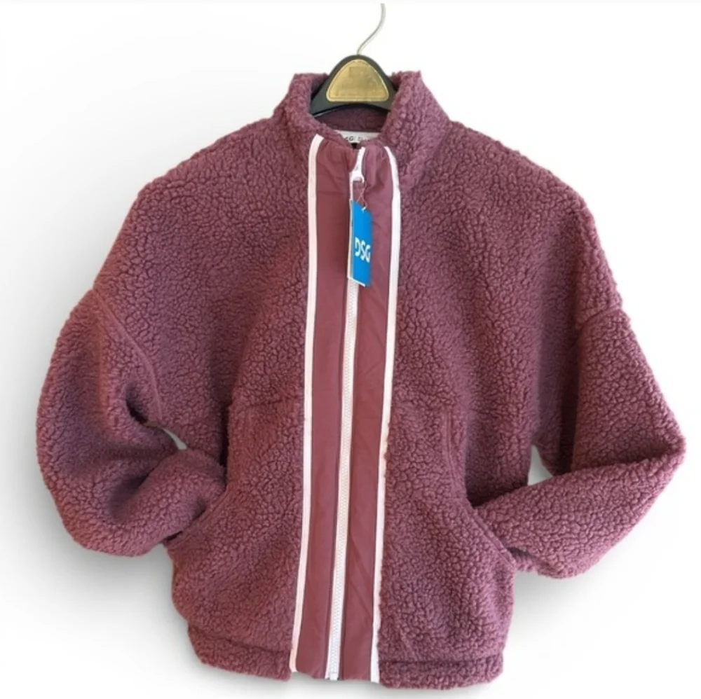 DSG Kids Size XL Rose Fleece‎ Jacket NWT full Zip Up